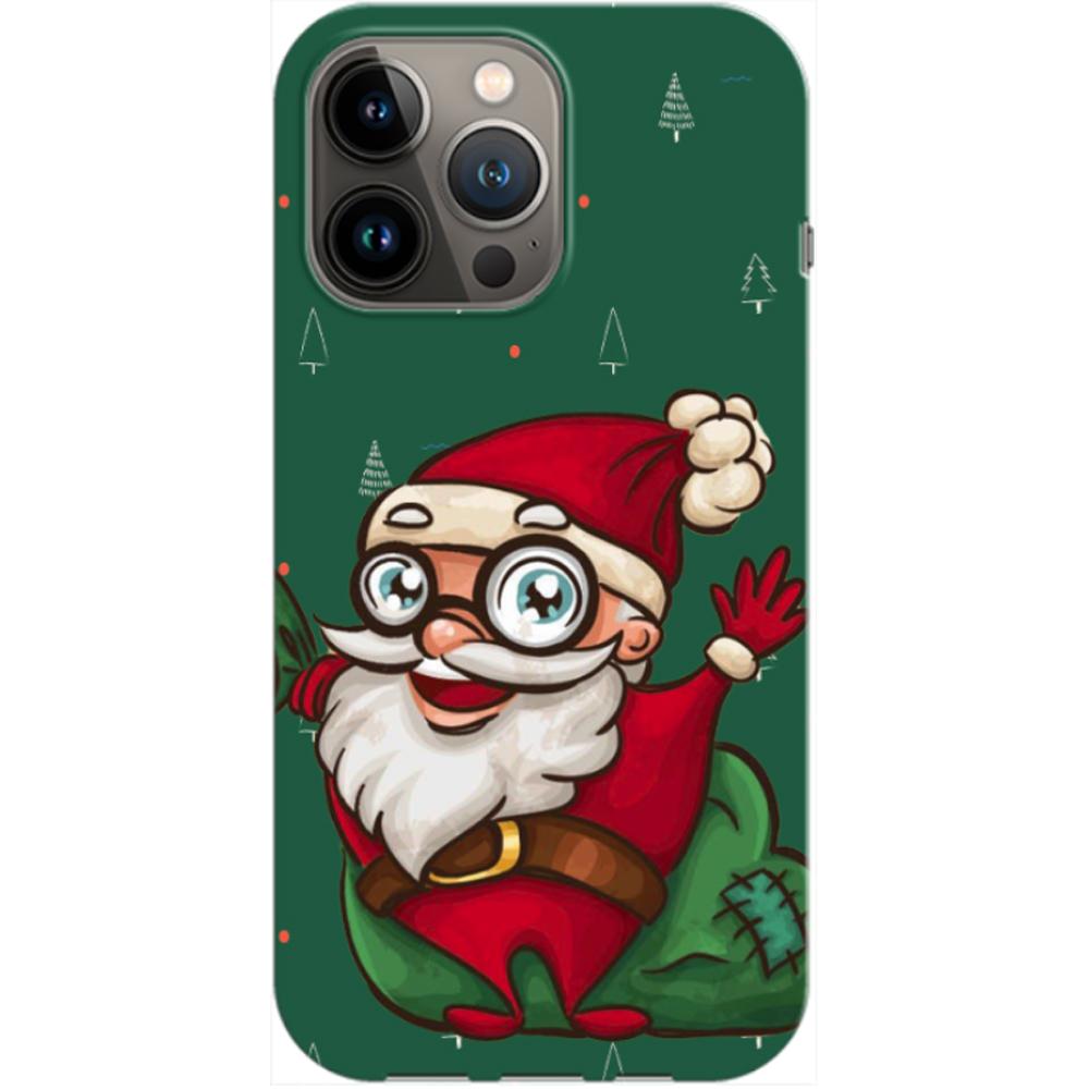Husa craciun compatibila cu Apple iPhone 13 Pro model Sweet Santa, Silicon, TPU, Viceversa