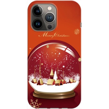 Husa craciun compatibila cu Apple iPhone 13 Mini model Snow Globe, Silicon, TPU, Viceversa Husa craciun compatibila cu Apple iPhone 13 Mini model Snow Globe, Silicon, TPU, Viceversa