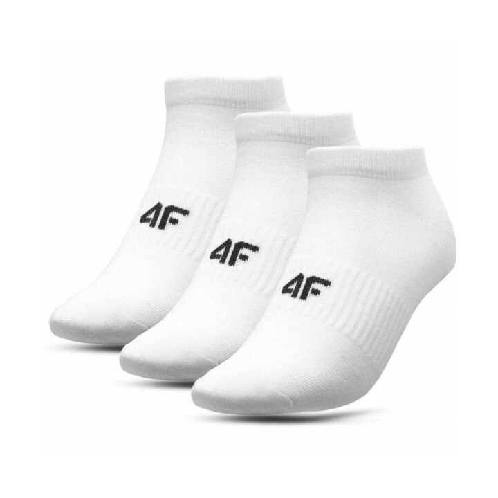 Set 3 perechi sosete 4F, H4L21-SOD008, Alb, 39-42