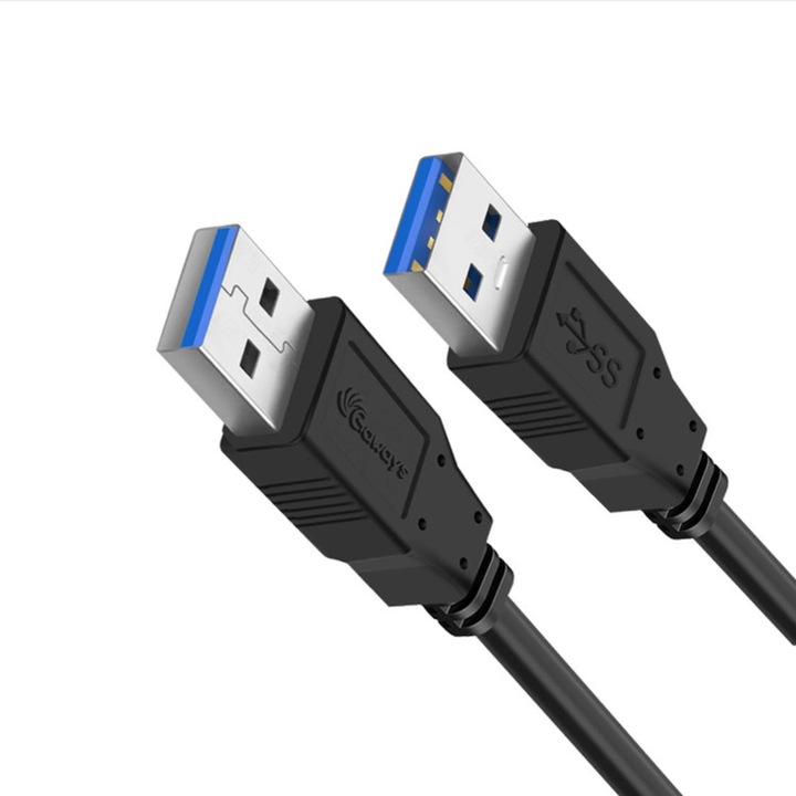 OEM USB кабел за данни, A към A, 3.0, 0.6m, черен