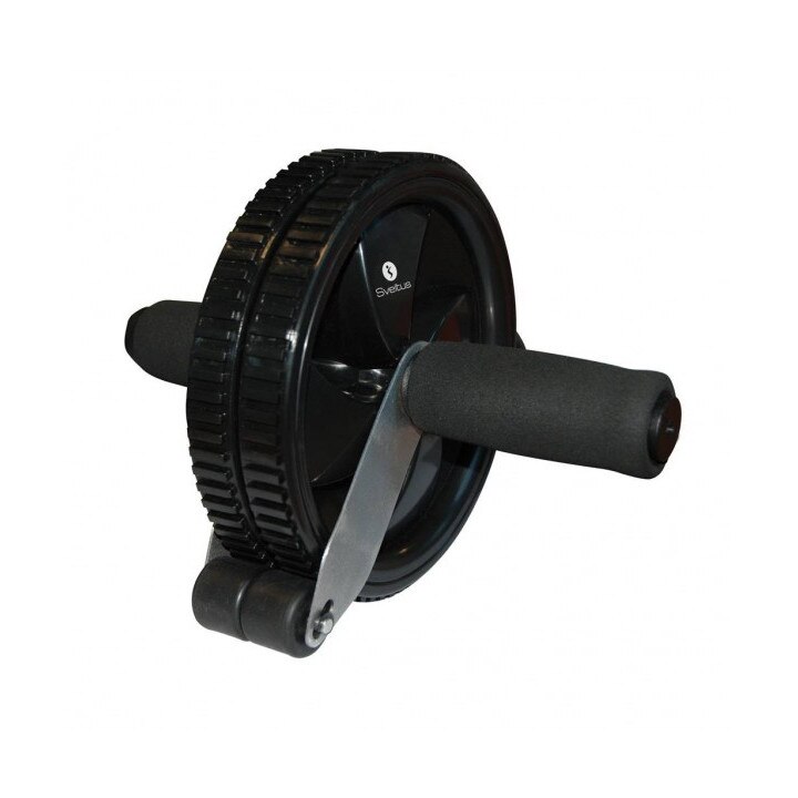 Roata yoga Sveltus, 14 cm, Negru