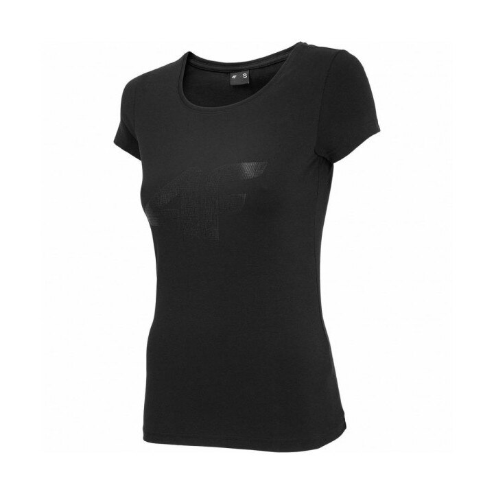 Tricou dama 4F, NOSH4-TSD005, Bumbac, Negru, L