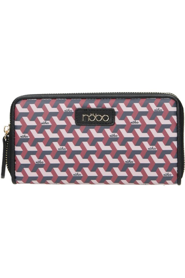 Portofel pentru femei, Nobo, Piele ecologica, 10 x 19.5 x 2.5 cm, Multicolor