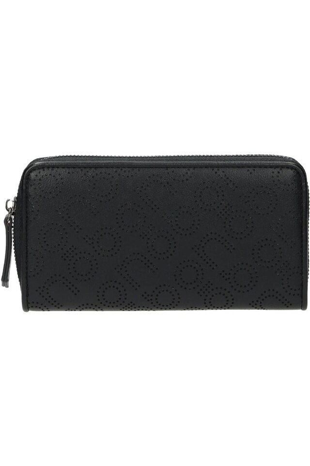 Portofel pentru femei, Nobo, NPUR-K0120-C020, Piele ecologica, 10 x 19.5 x 2.5 cm, Negru