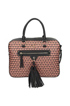Geanta dama, Nobo NBAG-L1920-CM03, Piele ecologica, 26 x 33 x 7 cm, Portocaliu/Negru Geanta dama, Nobo NBAG-L1920-CM03, Piele ecologica, 26 x 33 x 7 cm, Portocaliu/Negru