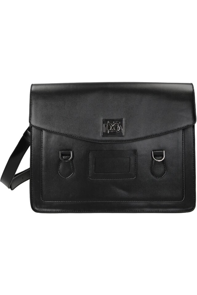 Geanta dama, Nobo NBAG-L2110-C020, Piele ecologica, 26 x 33 x 9,5 cm, Negru