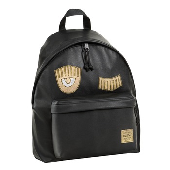 Ghiozdan City, Poliester, Negru, 41x30.5x15.5cm Ghiozdan City, Poliester, Negru, 41x30.5x15.5cm