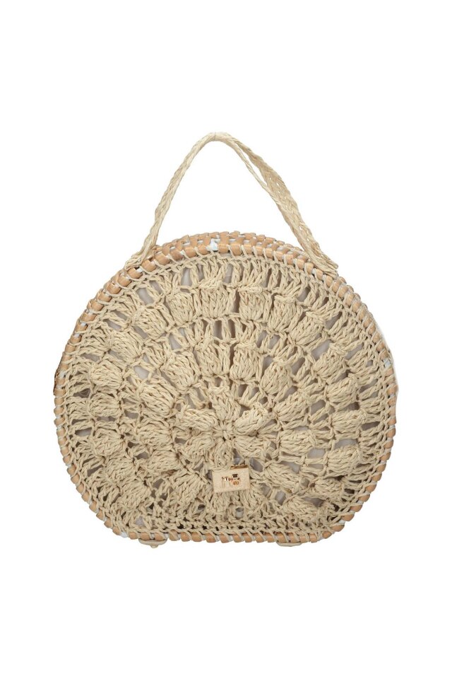 Geanta de mana Nobo, NBAG-XK0290-C015, Ratan/Textil, Bej