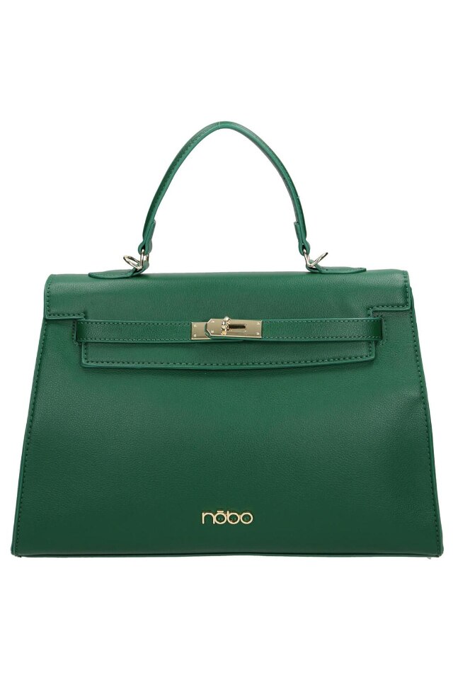Geanta de mana, NOBO, NBAG-L0790-C008, Piele ecologica, 23x31 cm, Verde