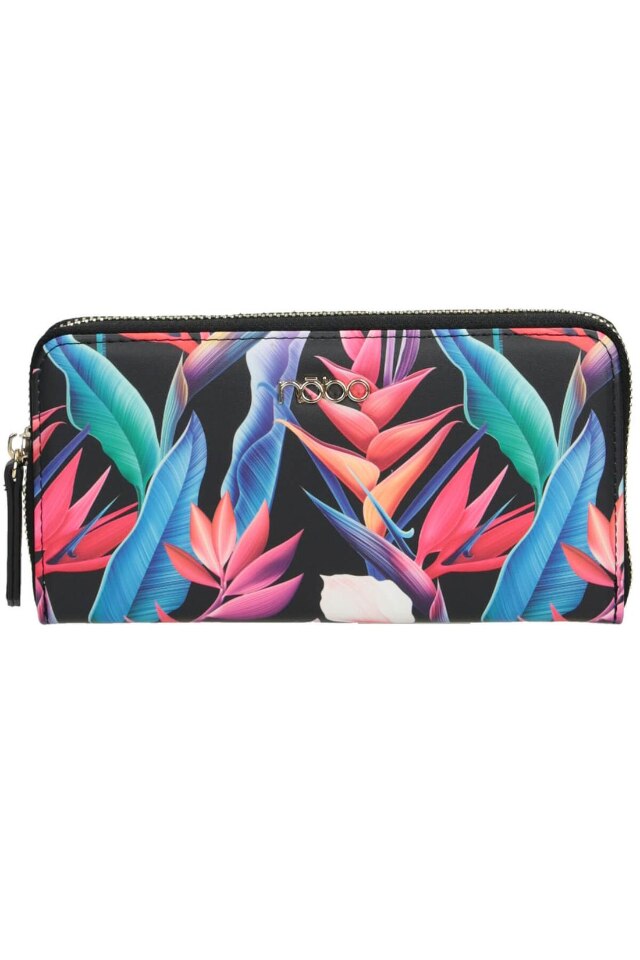 Portofel pentru femei, Nobo, NPUR-K0010-CM14, Piele ecologica, 10 x 19.5 x 2.5 cm, Multicolor