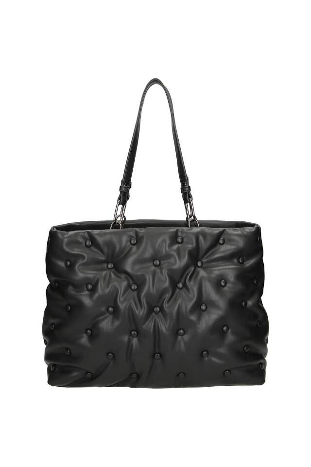 Geanta de mana, NOBO, NBAG-L1060-C020, Piele ecologica, 29x46x12 cm, Negru