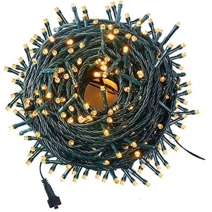 Karácsonyi fényfüzér, SiKS® fényfüzér 8 m, lineáris, meleg fehér, 100 LED