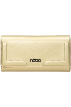 Portofel NOBO, 10x19.5x4 cm, Piele ecologica, Auriu Portofel NOBO, 10x19.5x4 cm, Piele ecologica, Auriu