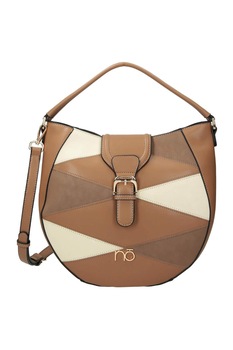 Geanta de dama, Nobo, Buzunar interior, Detalii peticite, 29 x 34 x 12 cm, Bej Geanta de dama, Nobo, Buzunar interior, Detalii peticite, 29 x 34 x 12 cm, Bej