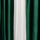 Hiko Comfy drapéria szett, 2 db, bársony, 2x200x260 cm, karnisos, smaragdzöld