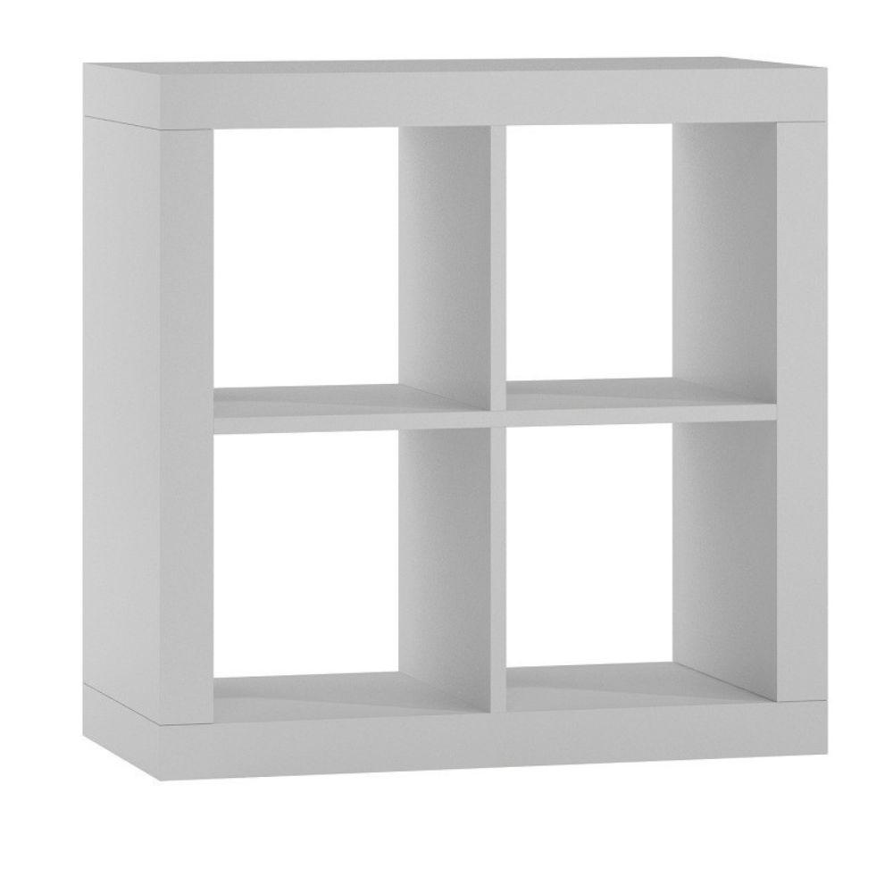 Biblioteca, TOPESHOP, cu raft, Kalax, 77x 77x 38cm, alb