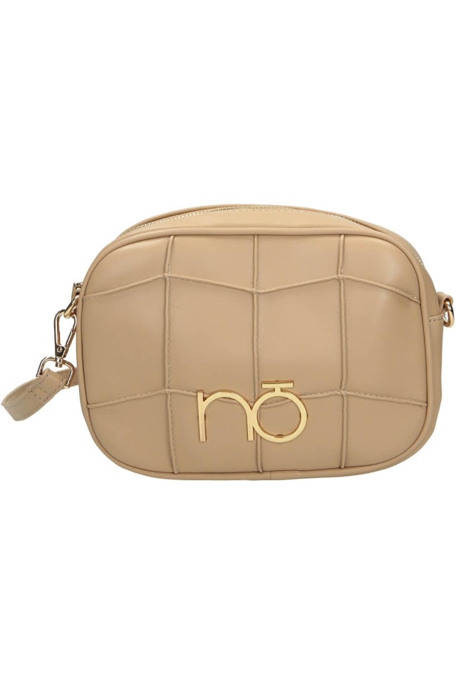 Geanta de mana, Nobo, Piele ecologica, Bej, 16 x 22 x 6 cm