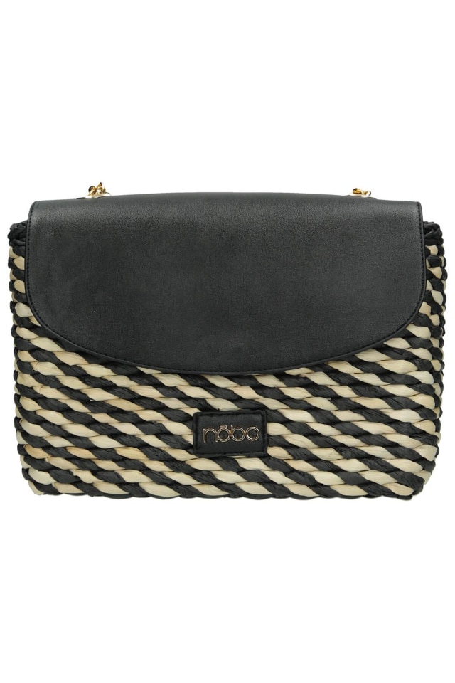 Geanta de mana Nobo, NBAG-XG0080-CM20, Ratan, Bej/Negru