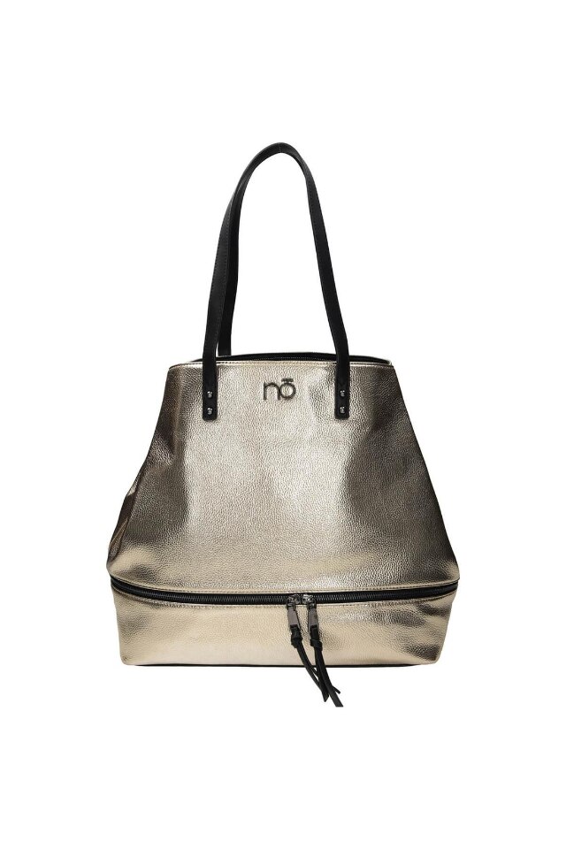 Geanta de mana, NOBO, NBAG-L2100-C023, Piele ecologica, 36x49x15 cm, Auriu