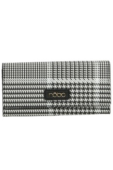 Portofel pentru femei, Nobo, NPUR-H0120-CM20, Piele ecologica, 10 x 19.5 x 3.5 cm, Alb/Negru Portofel pentru femei, Nobo, NPUR-H0120-CM20, Piele ecologica, 10 x 19.5 x 3.5 cm, Alb/Negru