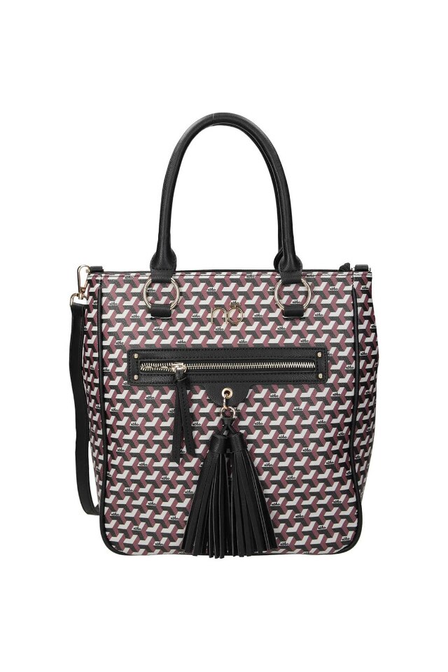 Geanta de mana, Nobo, Piele ecologica, Multicolor, 31x28x12.5 cm