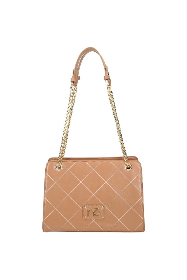 Geanta de dama, Nobo, Toarta lant, Buzunar interior, 21 x 28 x 10 cm, Bej