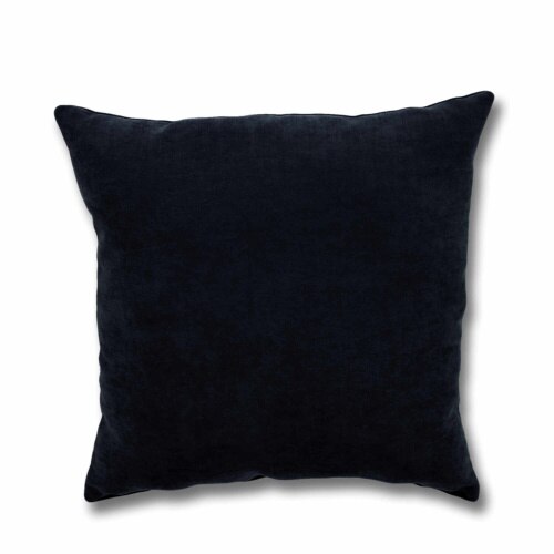 Perna decor Deco, poliester plus fibra poliester siliconizata, negru, dimensiuni 50 x 50 cm