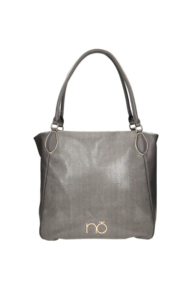 Geanta de mana, NOBO, NBAG-L2730-C019, Piele ecologica, 41x36x13 cm, Gri