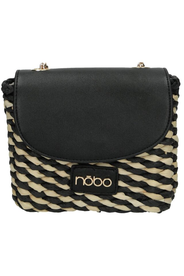 Geanta de mana Nobo, NBAG-XG0100-CM20, Ratan, Bej/Negru