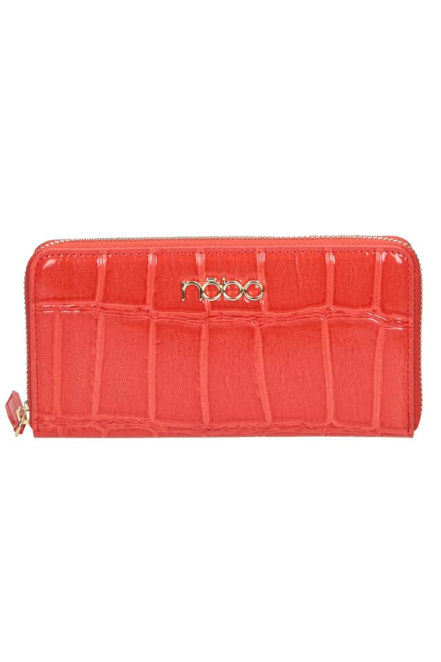 Portofel NOBO NPUR-J0090-C005, Piele ecologica, Rosu