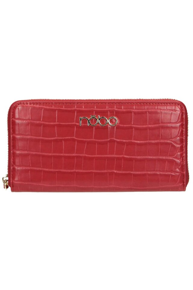 Portofel NOBO NPUR-J0100-C005, Piele ecologica, Rosu