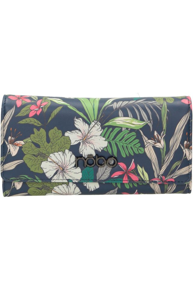 Portofel pentru femei, Nobo, NPUR-L1010-C013, Piele ecologica, 10 x 19.5 x 3.5 cm, Multicolor