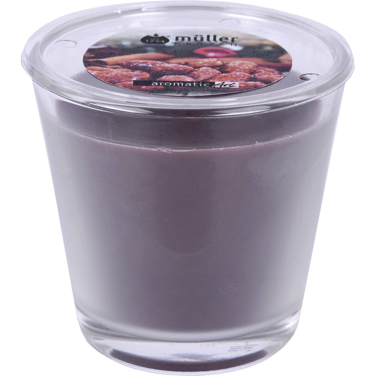 Lumanare parfumata migdale in pahar 75/75 mm