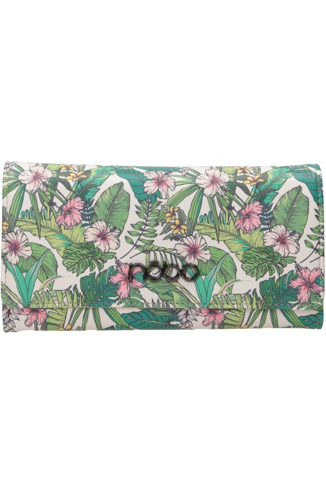 Portofel pentru femei, Nobo, NPUR-L1010-CM04, Piele ecologica, 10 x 19.5 x 3.5 cm, Multicolor