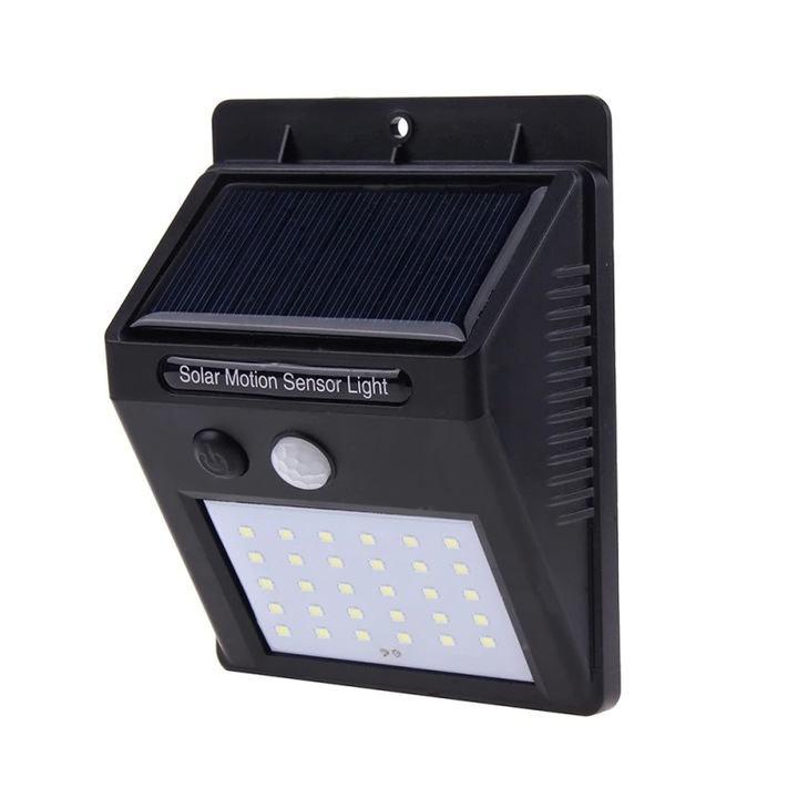 Tiessa Napelemes lámpa készlet, 3 db-os, 30 LED, mozgásérzékelő, 0,55 W