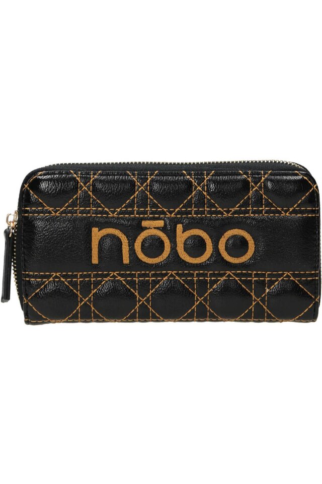 Portofel pentru femei, Nobo, NPUR-L1040-CM20, Piele ecologica, 10 x 19.5 x 3.5 cm, Galben/Negru