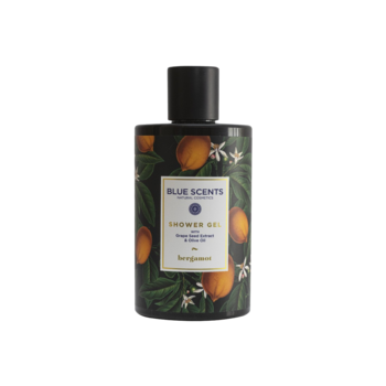 Gel de dus Blue Scents, cu bergamota, ulei de masline organic, ierburi grecesti, 300 ml Gel de dus Blue Scents, cu bergamota, ulei de masline organic, ierburi grecesti, 300 ml