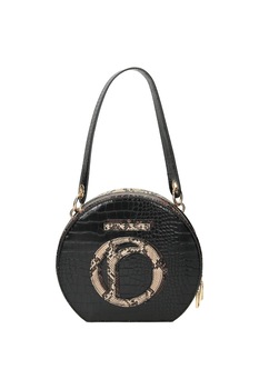 Geanta de dama, Nobo, Rotunda, Buzunar interior, 22 x 25 x 7 cm, Negru Geanta de dama, Nobo, Rotunda, Buzunar interior, 22 x 25 x 7 cm, Negru