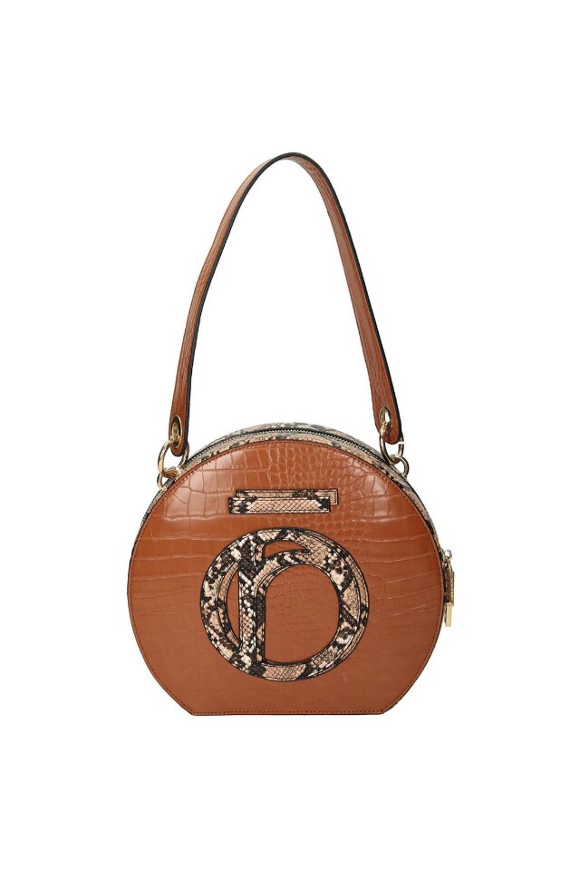 Geanta de dama, Nobo, Rotunda, Buzunar interior, 22 x 25 x 7 cm, Maro