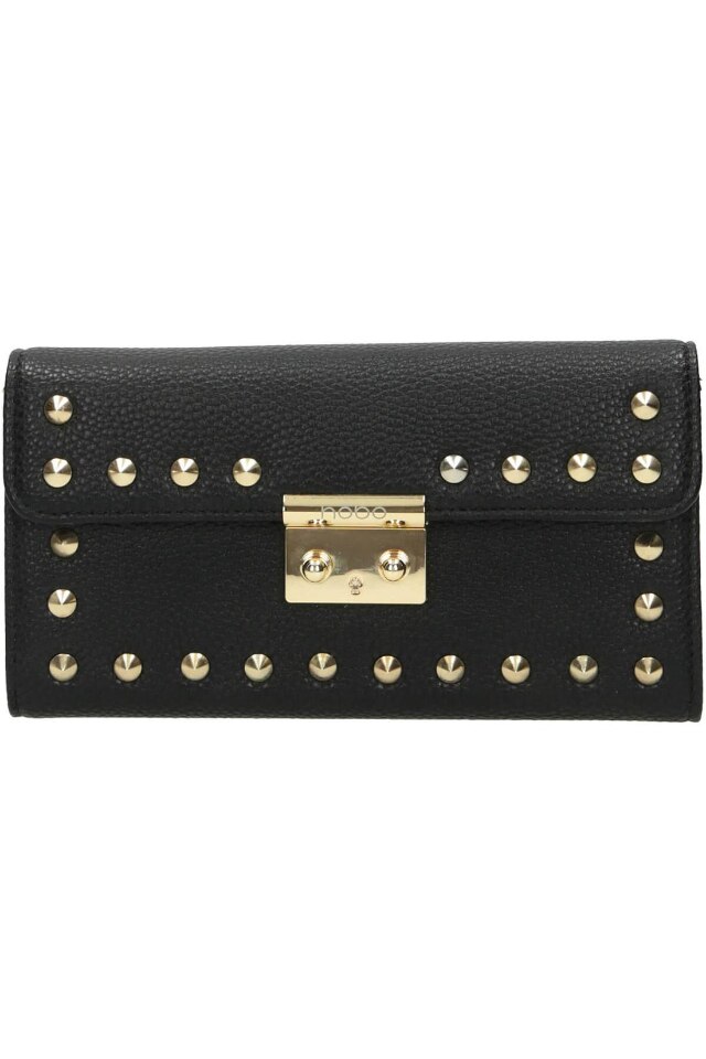 Portofel pentru femei, Nobo, NPUR-K0140-C020, Piele ecologica, 10 x 19.5 x 3.5 cm, Auriu/Negru