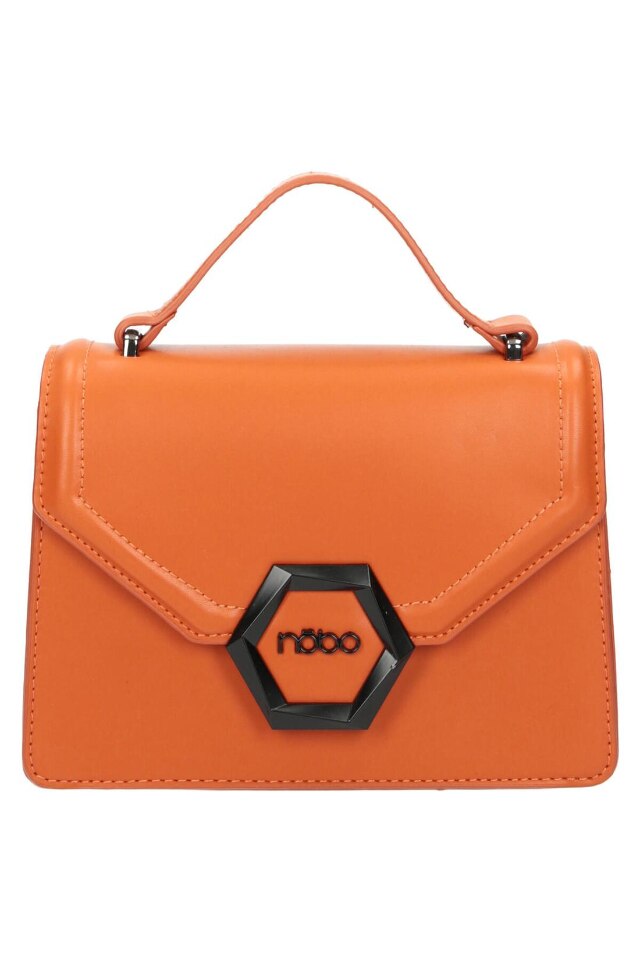 Geanta de dama, Nobo, Toarta lant, Buzunar interior, 15.5 x 21 x 8 cm, Portocaliu