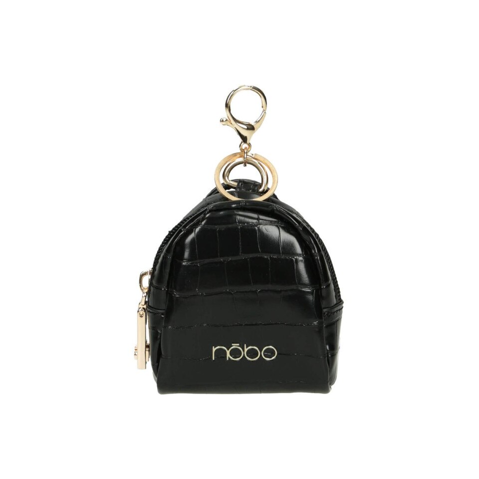 Breloc Nobo NBRE-J0010-C020, Piele ecologica, Negru