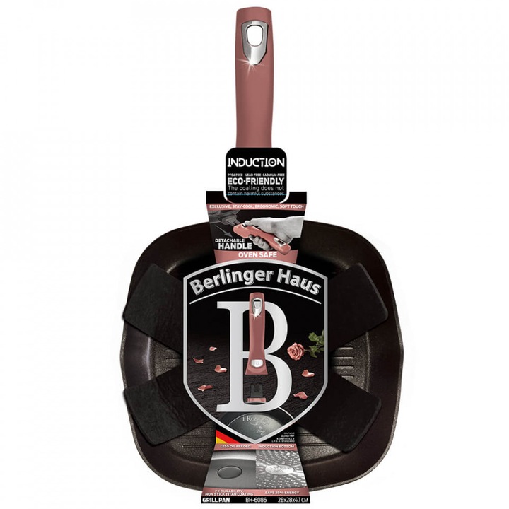 Tigaie grill I-Rose Collection BerlingerHaus BH 6086