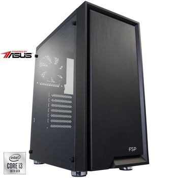Sistem Desktop PC Gaming Serioux Powered by ASUS cu procesor Intel® Core™ i3-10100F pana la 4.30GHz, 8GB DDR4, 512GB SSD, GeForce® GTX 1050 Ti 4GB GDDR5, No OS Sistem Desktop PC Gaming Serioux Powered by ASUS cu procesor Intel® Core™ i3-10100F pana la 4.30GHz, 8GB DDR4, 512GB SSD, GeForce® GTX 1050 Ti 4GB GDDR5, No OS