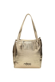 Geanta de umar Nobo, Piele ecologica, 30 x 28 x 15 cm, Auriu Geanta de umar Nobo, Piele ecologica, 30 x 28 x 15 cm, Auriu