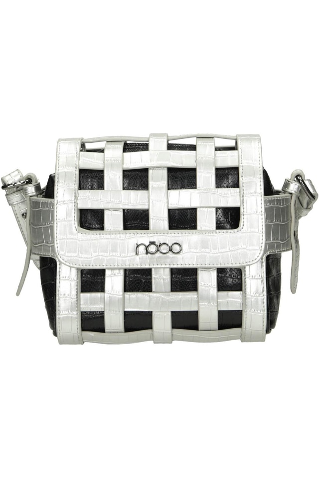 Geanta de mana, Nobo, Piele ecologica, Negru, 23 x 25 x 6 cm