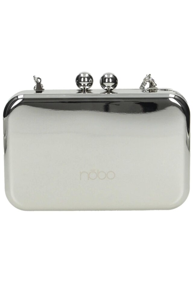 Geanta Nobo NBAG-J4400-C022, 16 x 4 cm, Metal, Argintiu