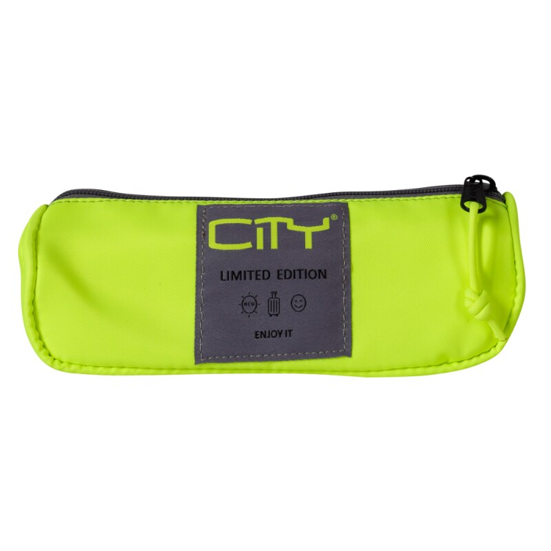 Penar cu fermoar pentru fete CiTY, Neechipat, Poliester, Galben