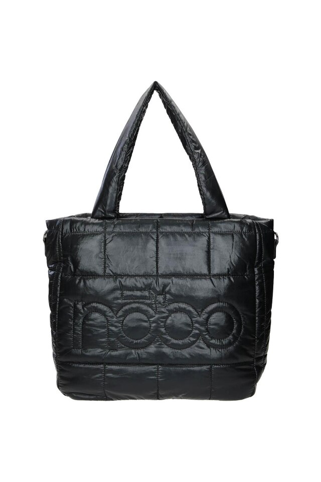 Geanta de mana, NOBO, NBAG-L3030-C020, Piele ecologica, 33x43x13 cm, Negru
