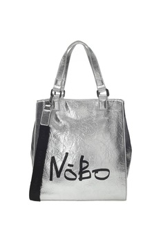 Geanta de mana Nobo, Piele ecologica, 33 x 37 cm / 30 x 15 cm, Argintiu Geanta de mana Nobo, Piele ecologica, 33 x 37 cm / 30 x 15 cm, Argintiu